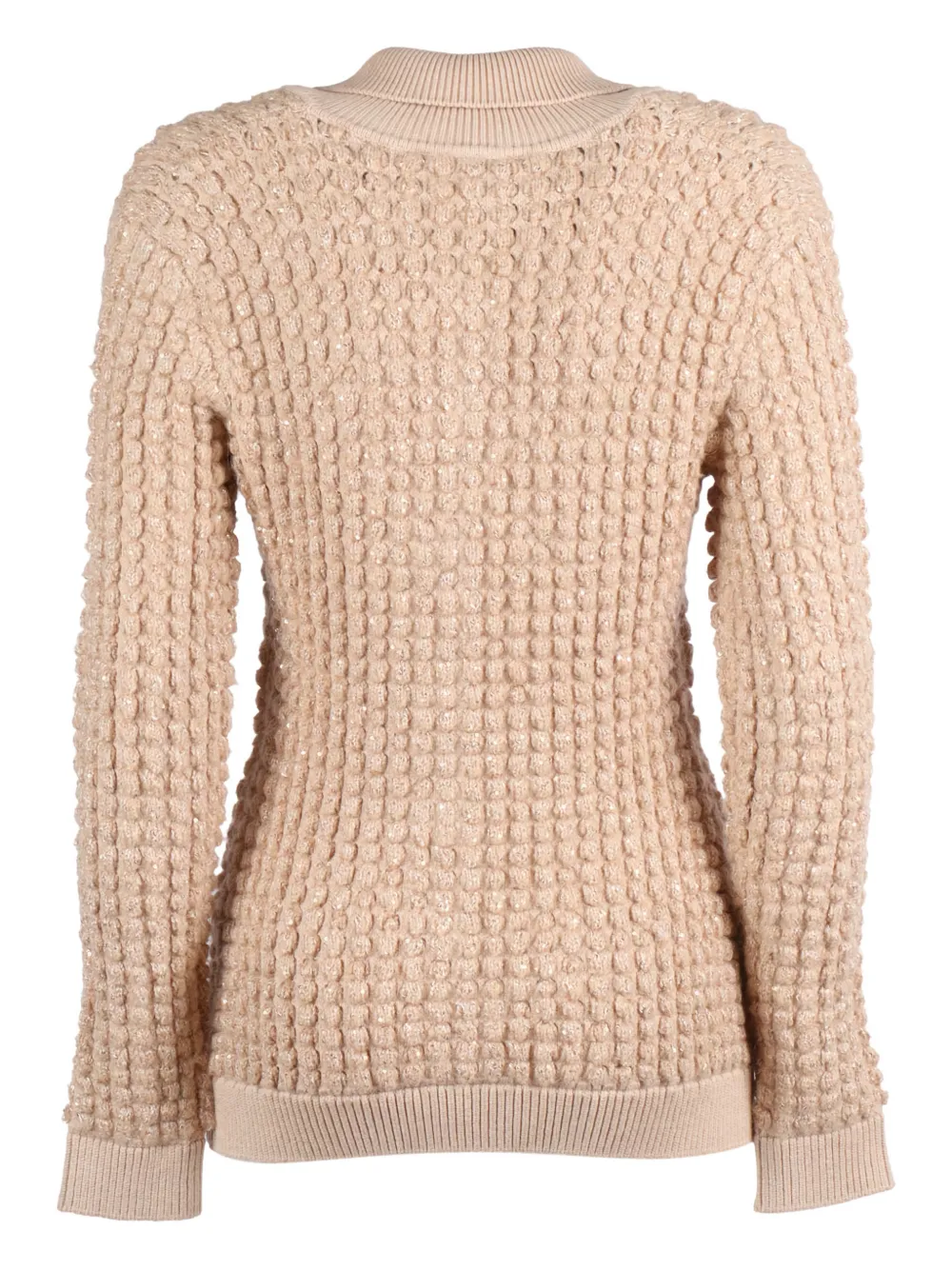 Elisabetta Franchi Getextureerd vest Beige