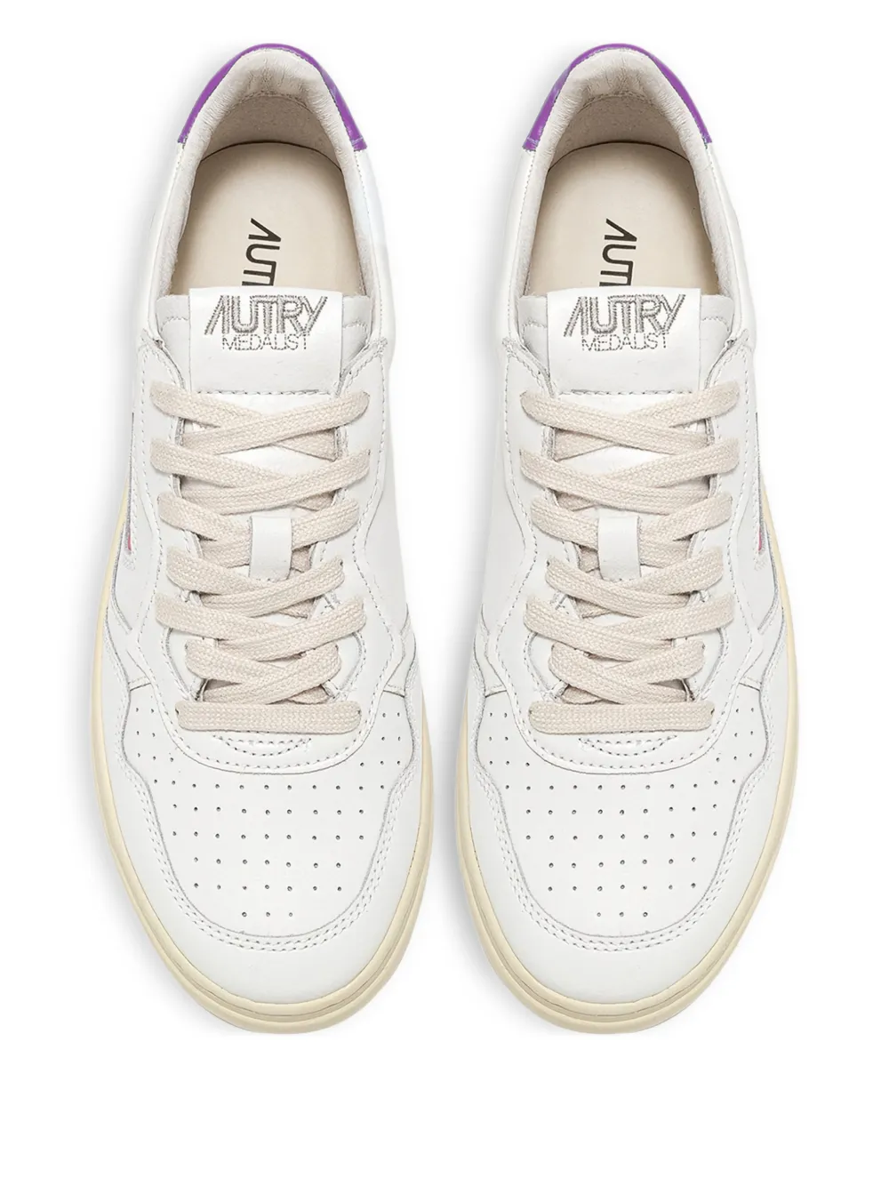 Autry Medalist Low leren sneakers Wit