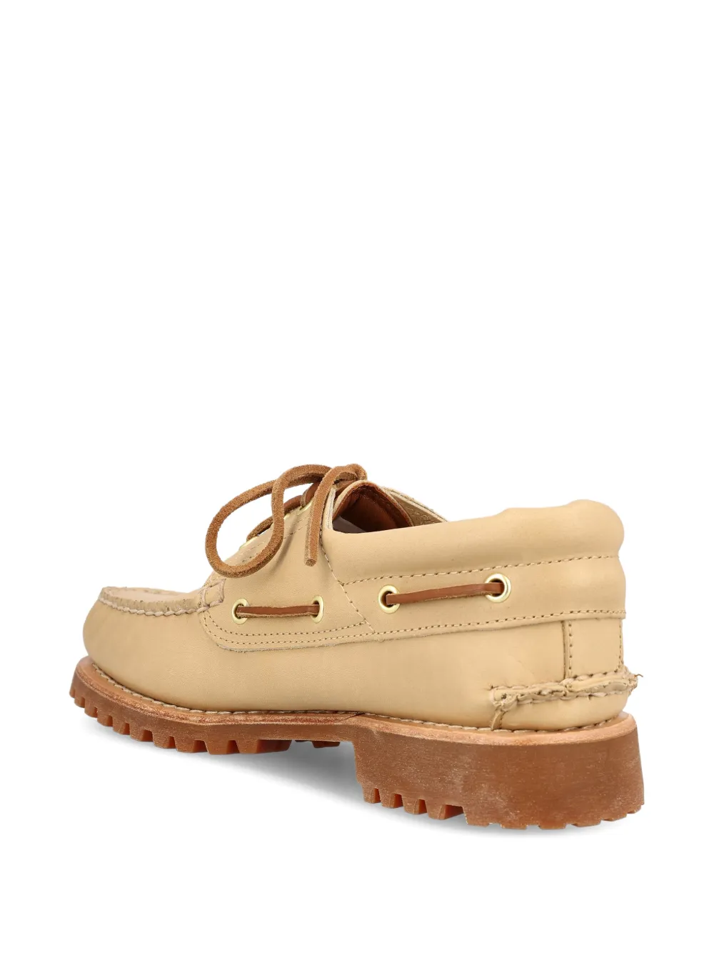 Timberland Leren veterschoenen Beige