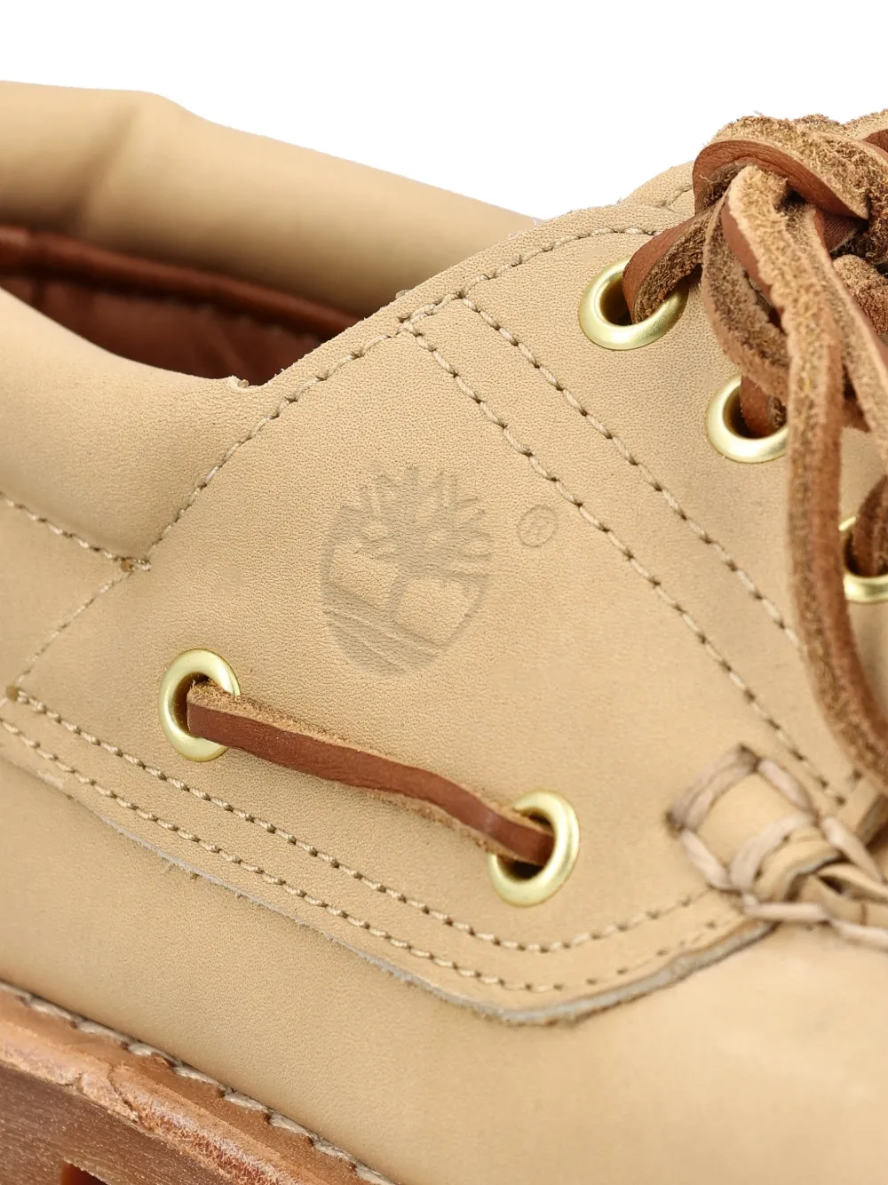 Timberland Leren veterschoenen Beige