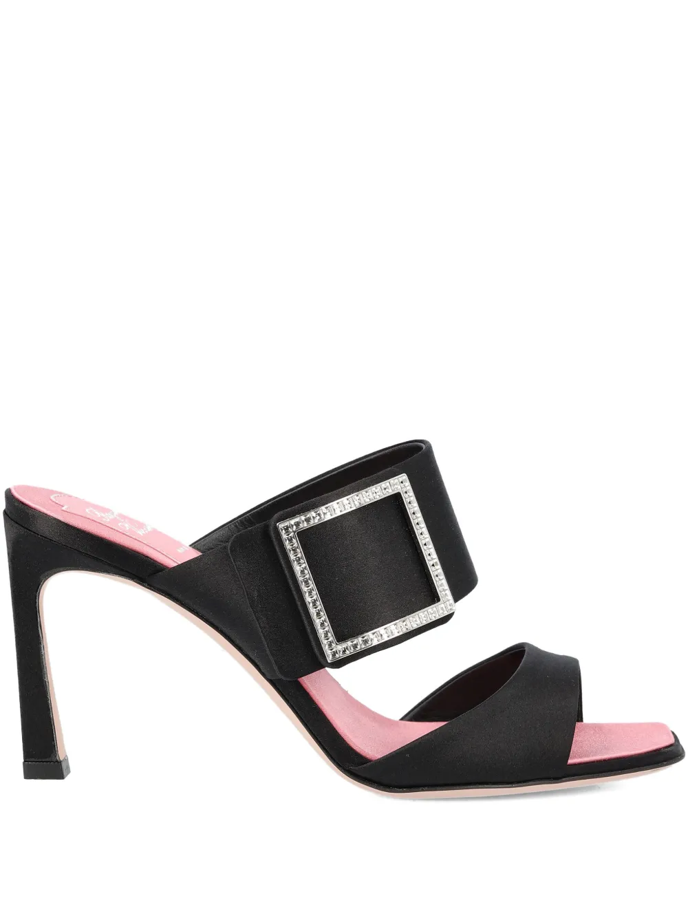 Roger Vivier Trompette embellished-buckle mule | Black | Image 1