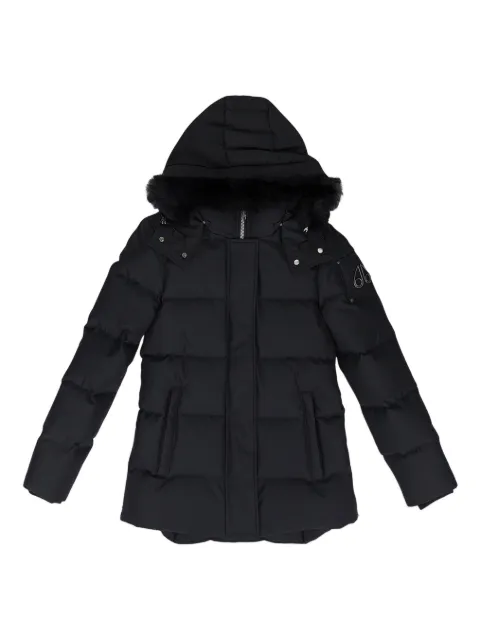 Moose Knuckles Cloud 3Q down puffer shearling-trim jacket