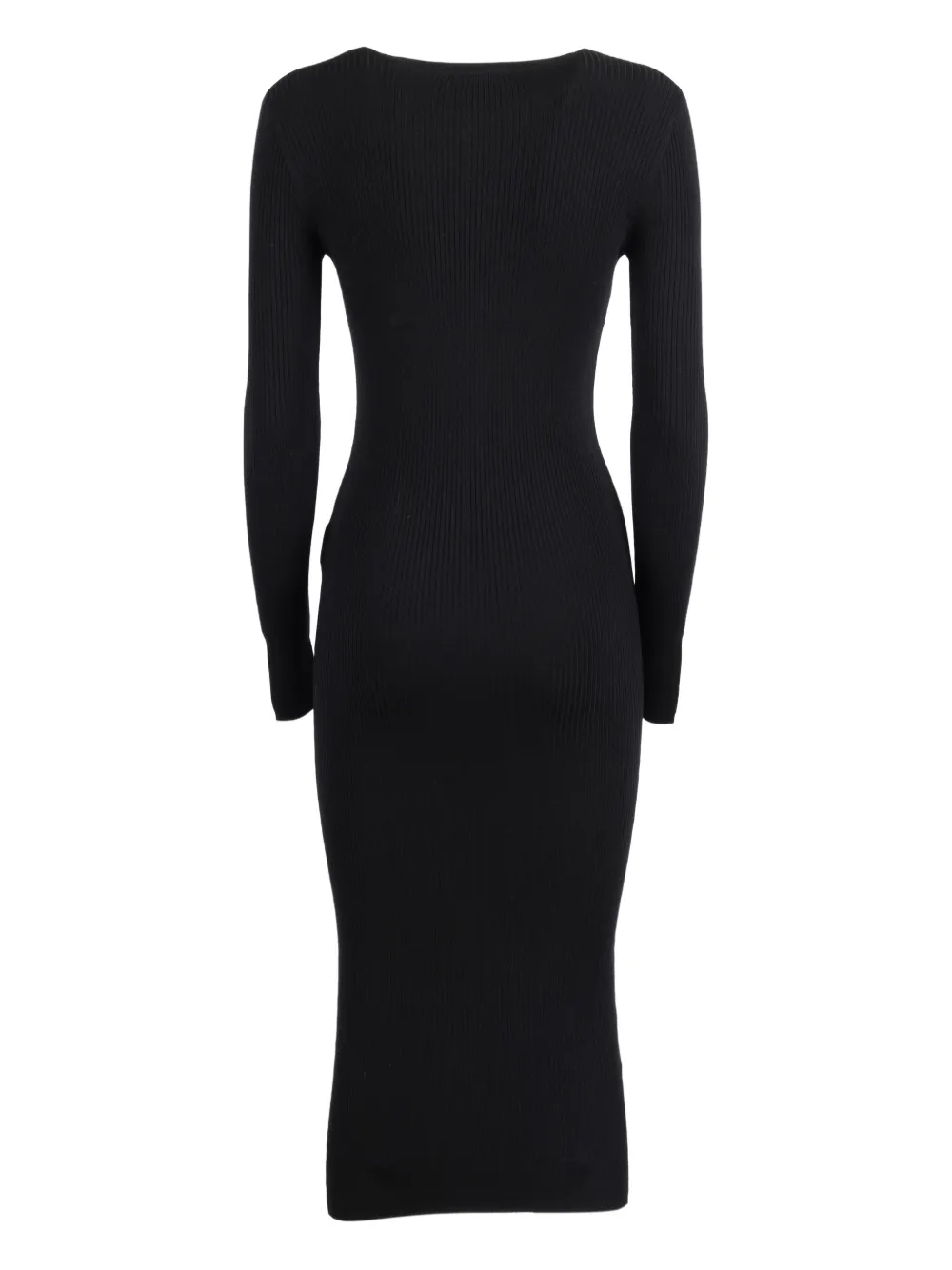 Elisabetta Franchi Jurk met V-hals - Zwart