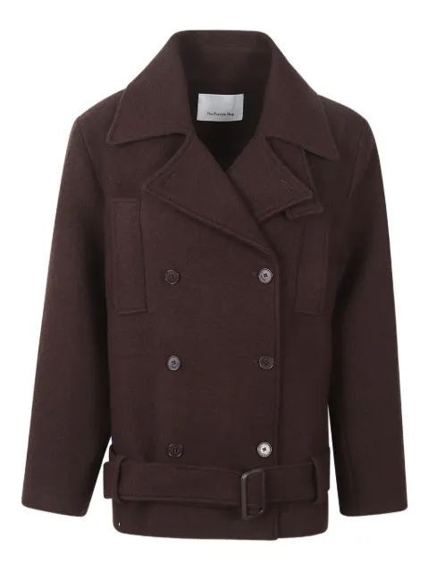 The Frankie Shop Pea brushed coat