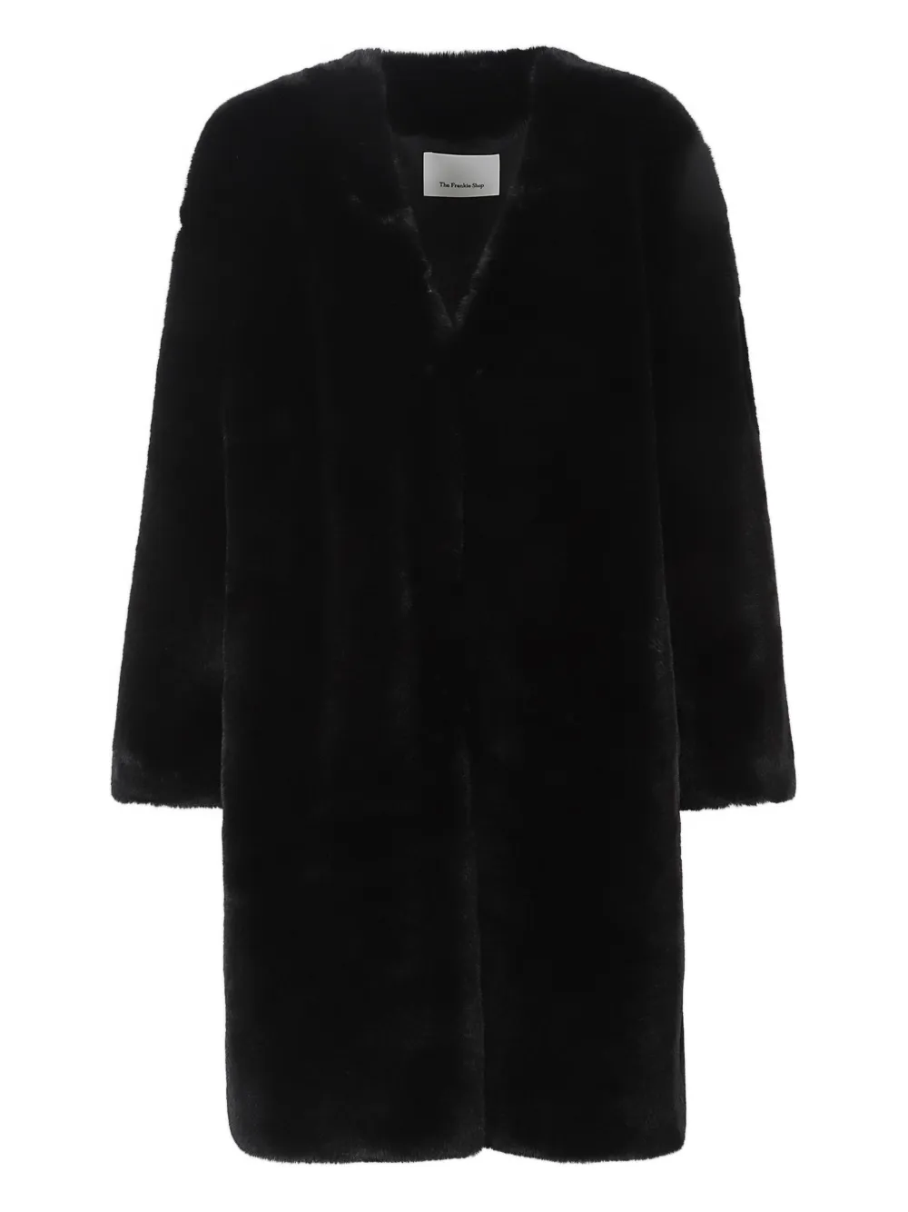 The Frankie Shop Matera collarless coat - Nero