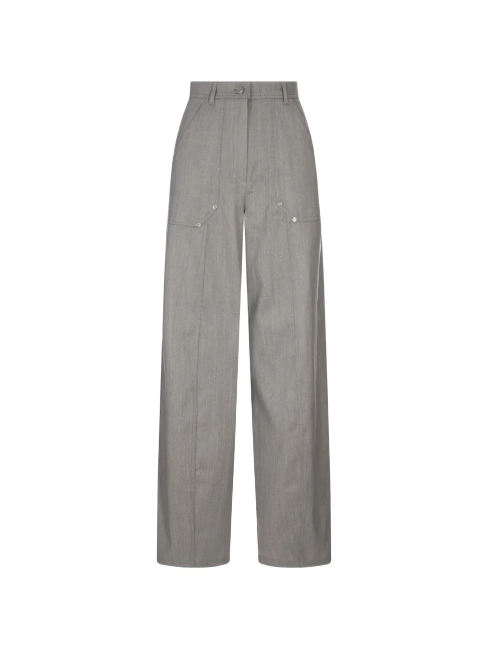 Max Mara Abetaia button trousers - Grigio