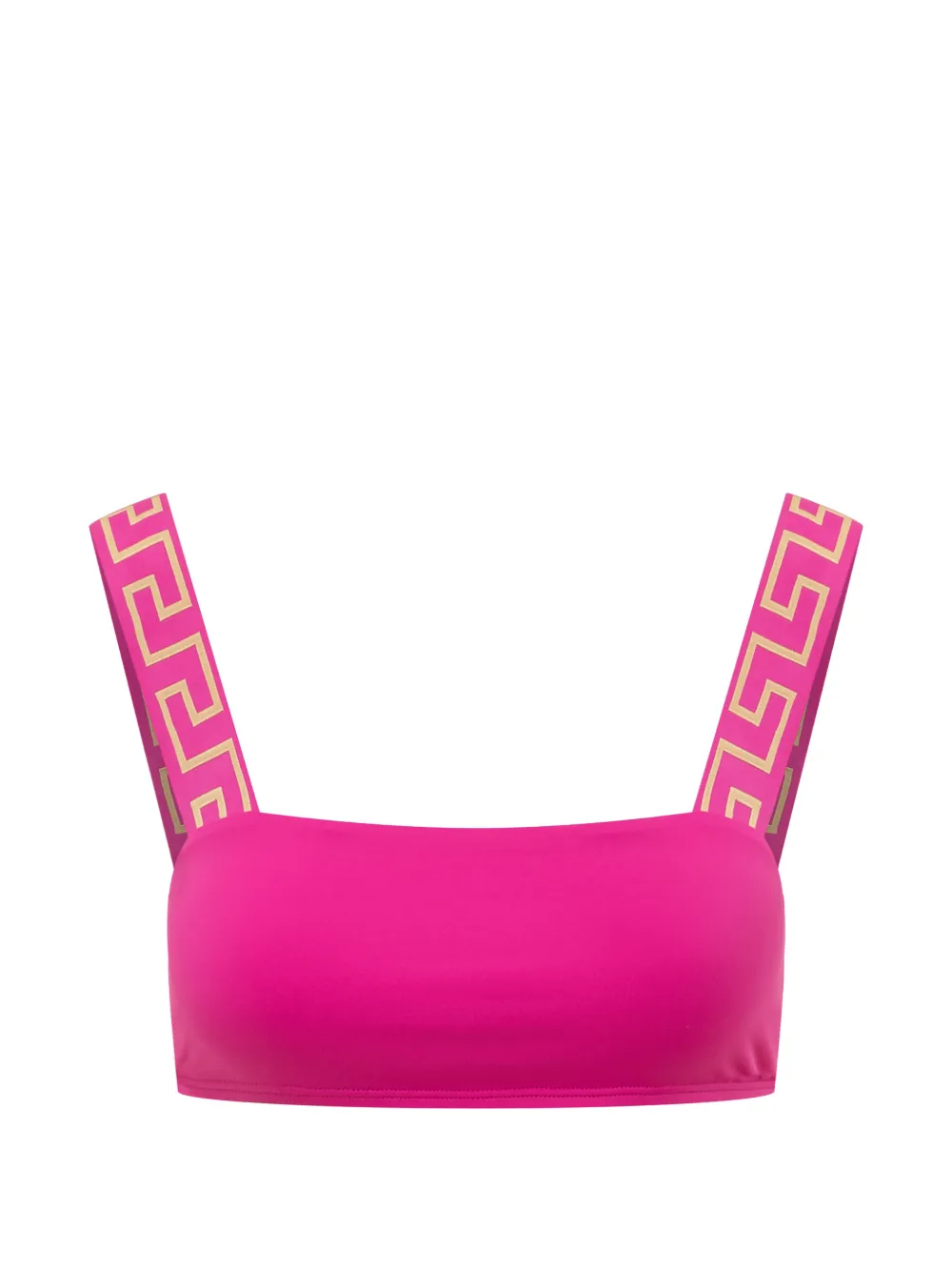 Versace greca-strap bikini top - Rosa