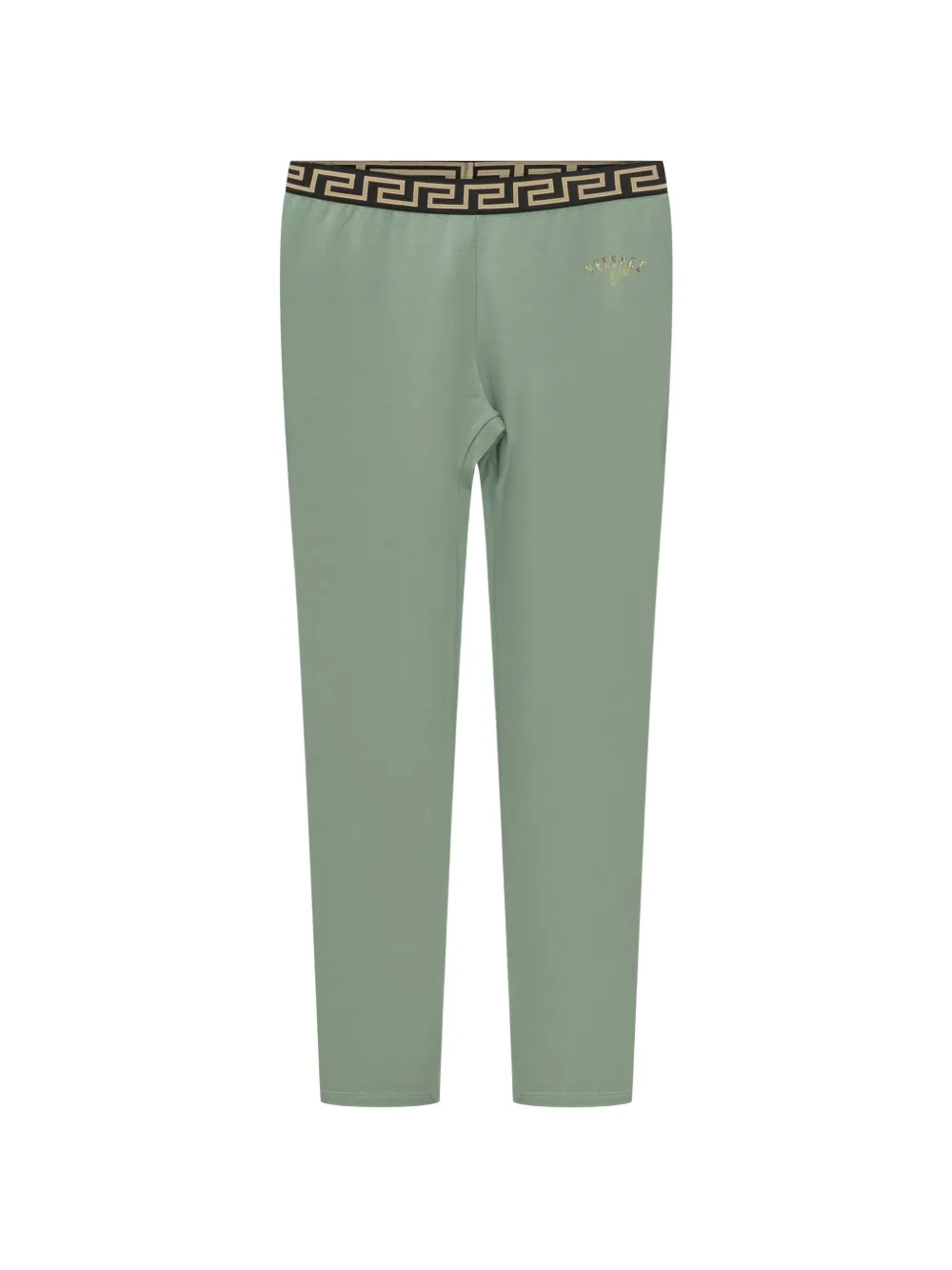 Versace Kids elasticated-trim leggings - Verde