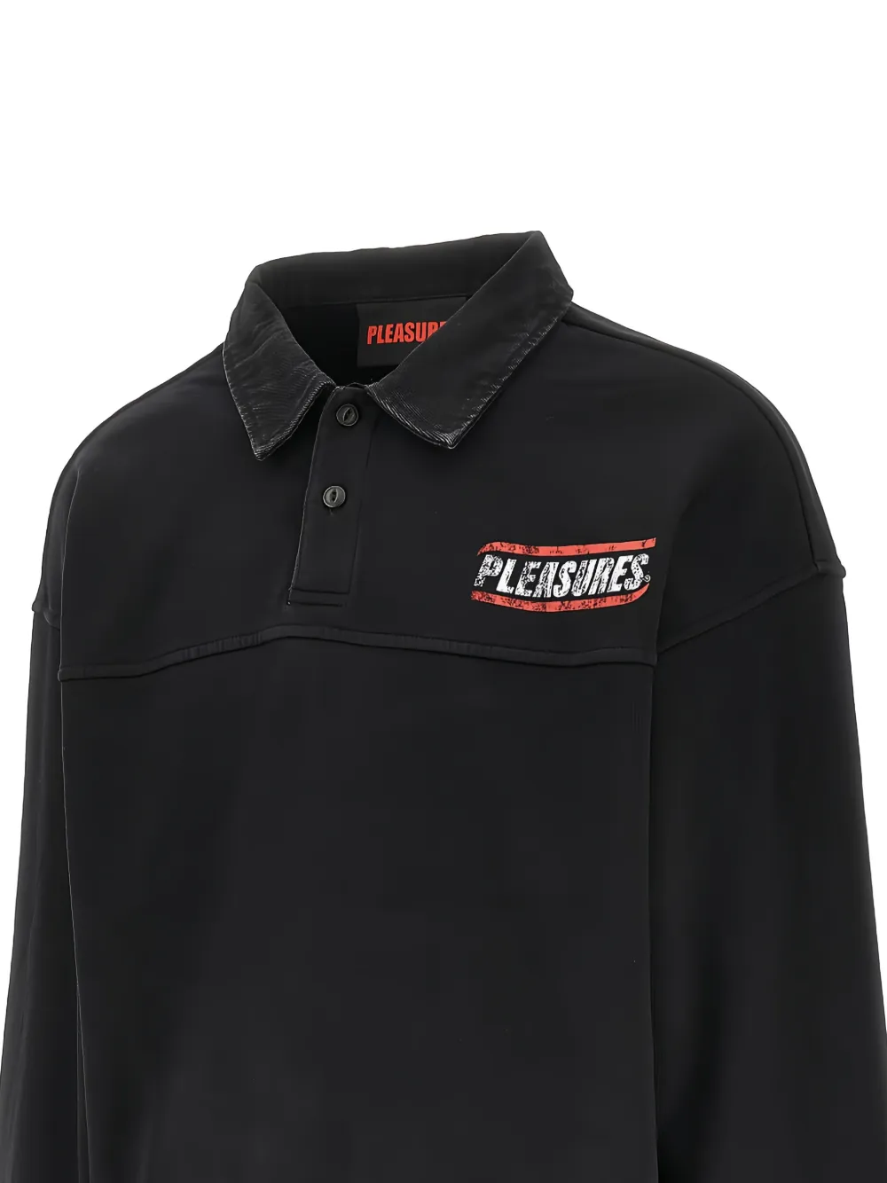 Pleasures graphic polo shirt - Zwart