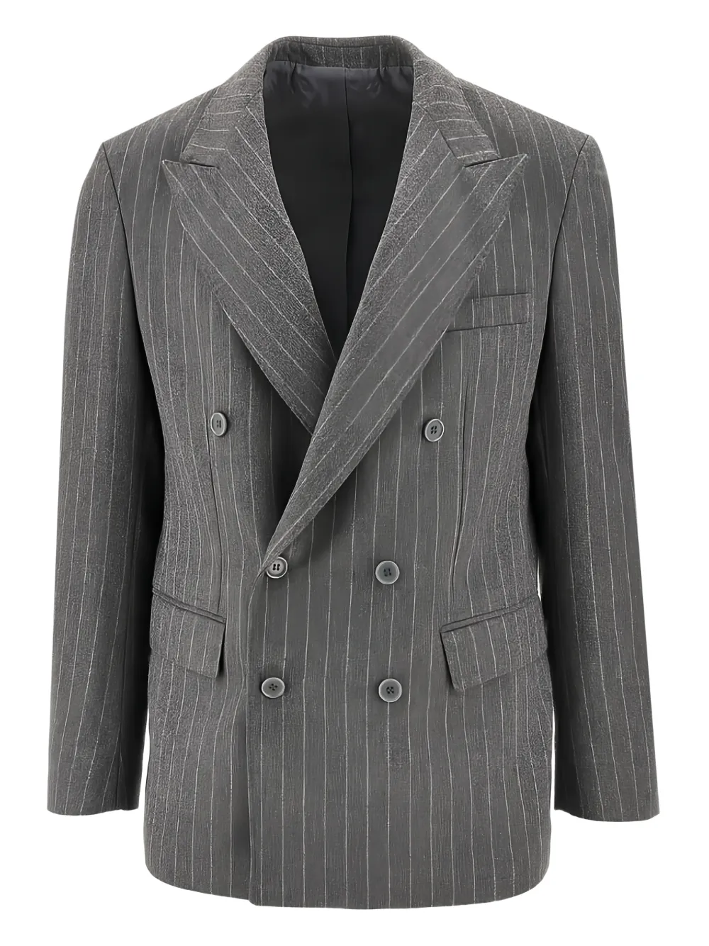 MARSEM pinstriped double-breasted blazer | Grey | Image 1