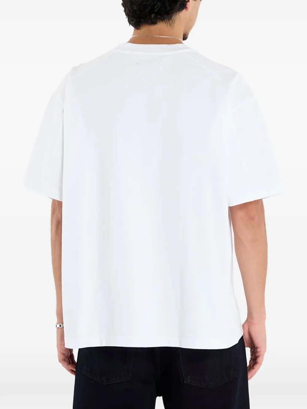 Relief text-print T-Shirt
