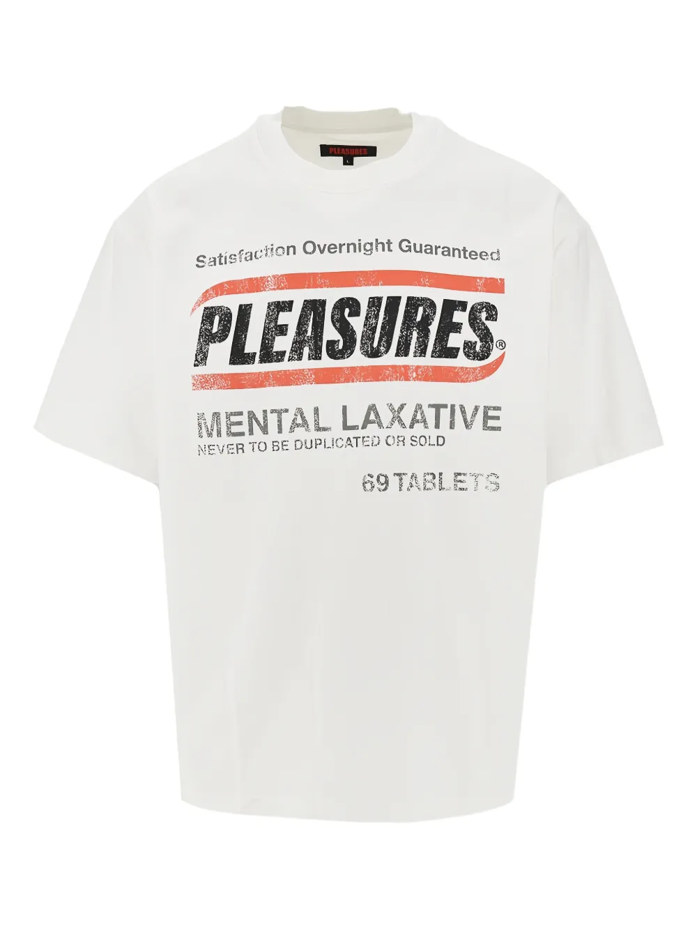 Pleasures Relief text-print T-shirt | blanco | Image 1