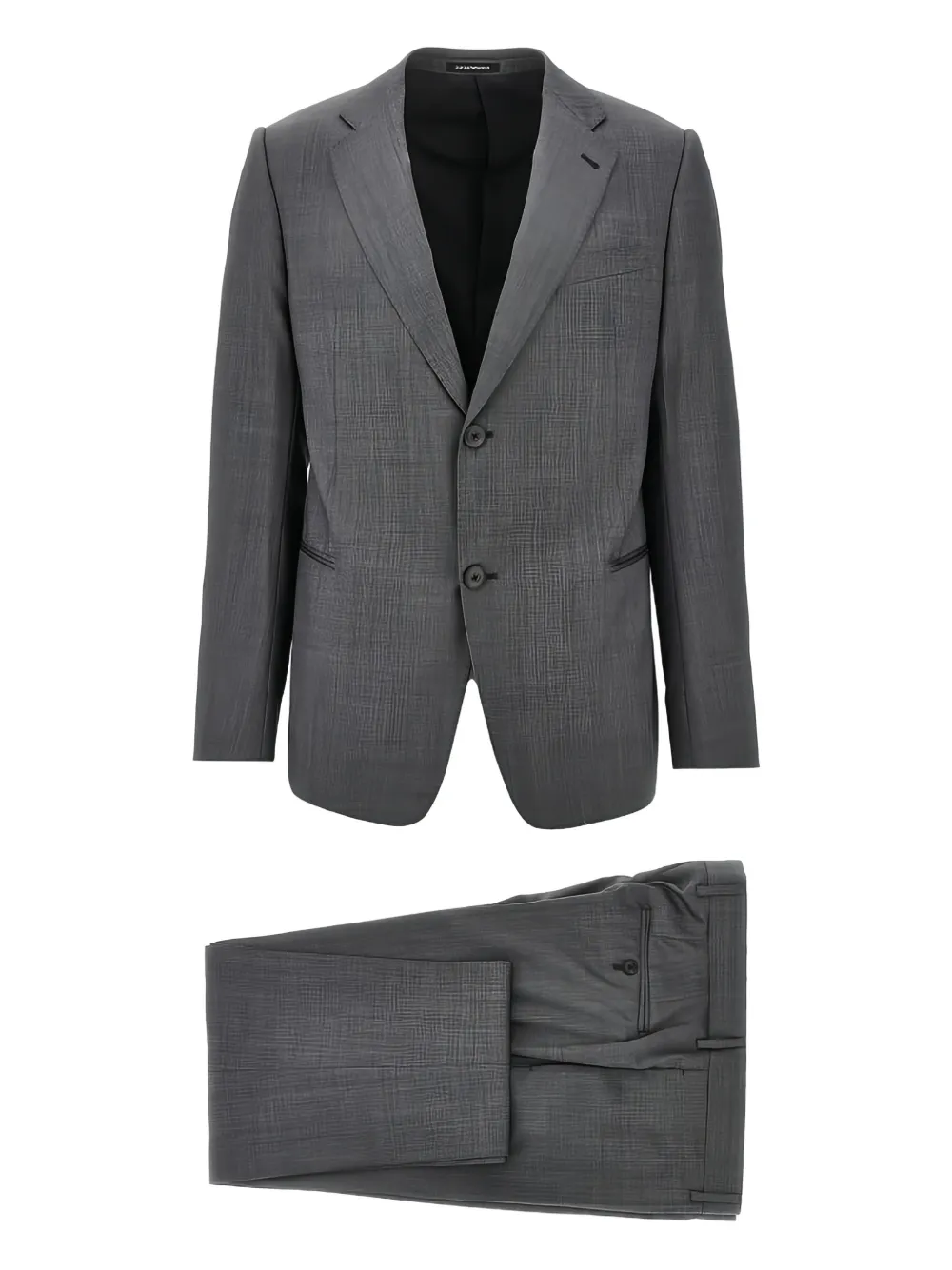 Emporio Armani single-breasted suit - Grigio