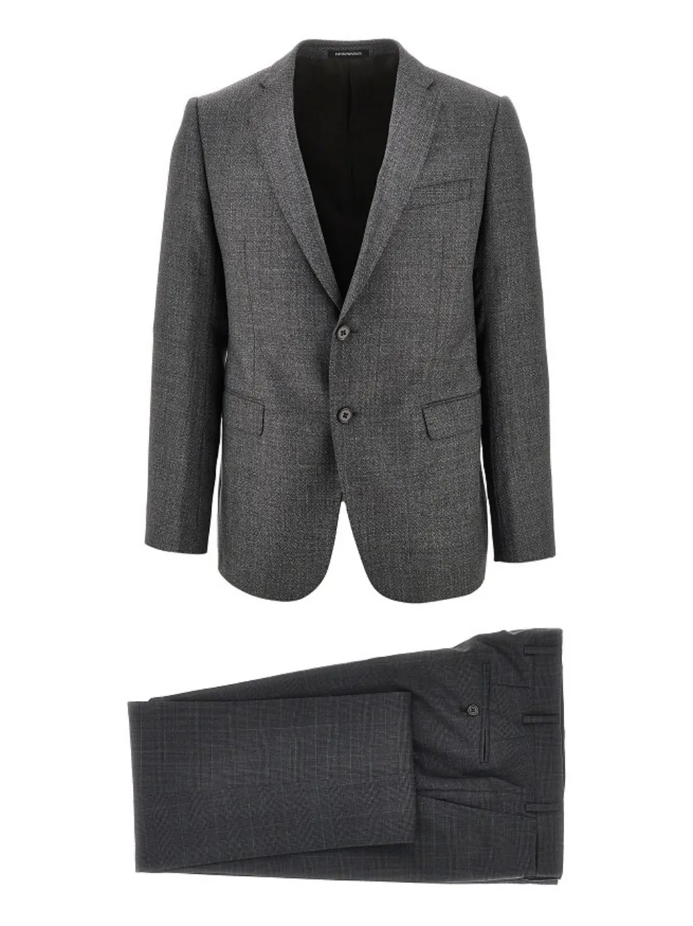 Emporio Armani M Line' patterned suit - Grigio