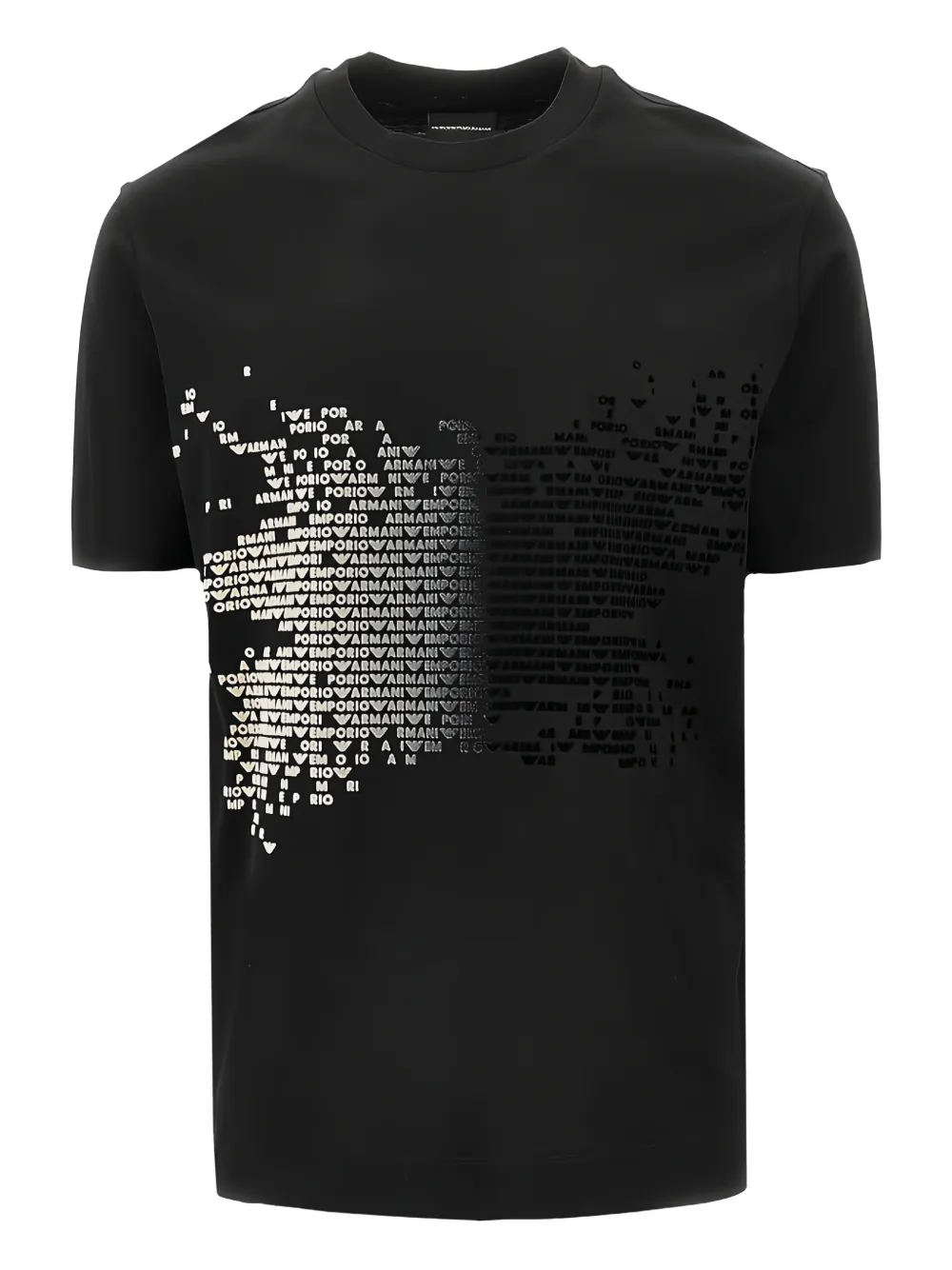 Emporio Armani print T-shirt - Nero