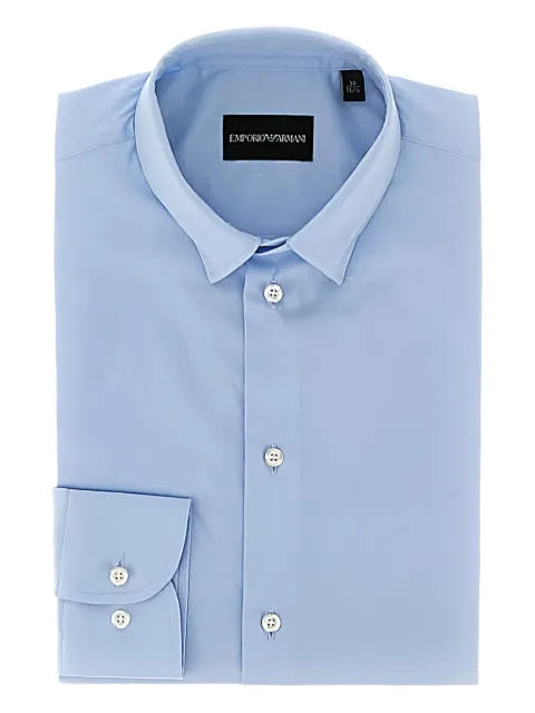 Emporio Armani chemise à boutonnière sur le devant