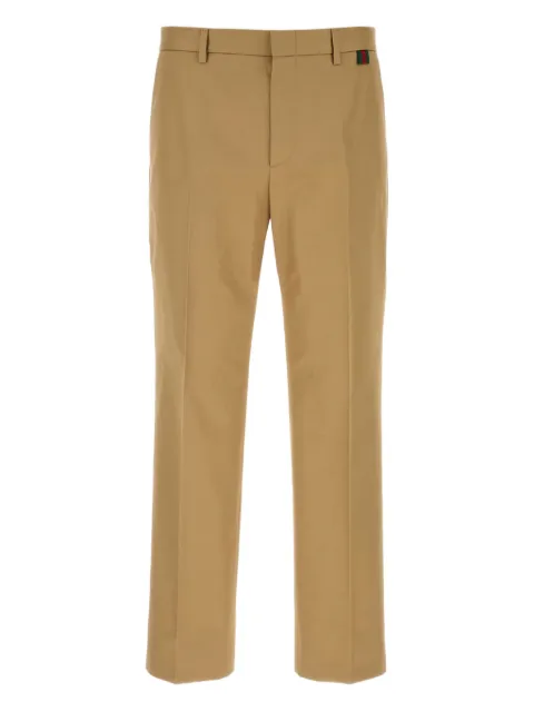 Gucci rear welt pockets cotton trousers