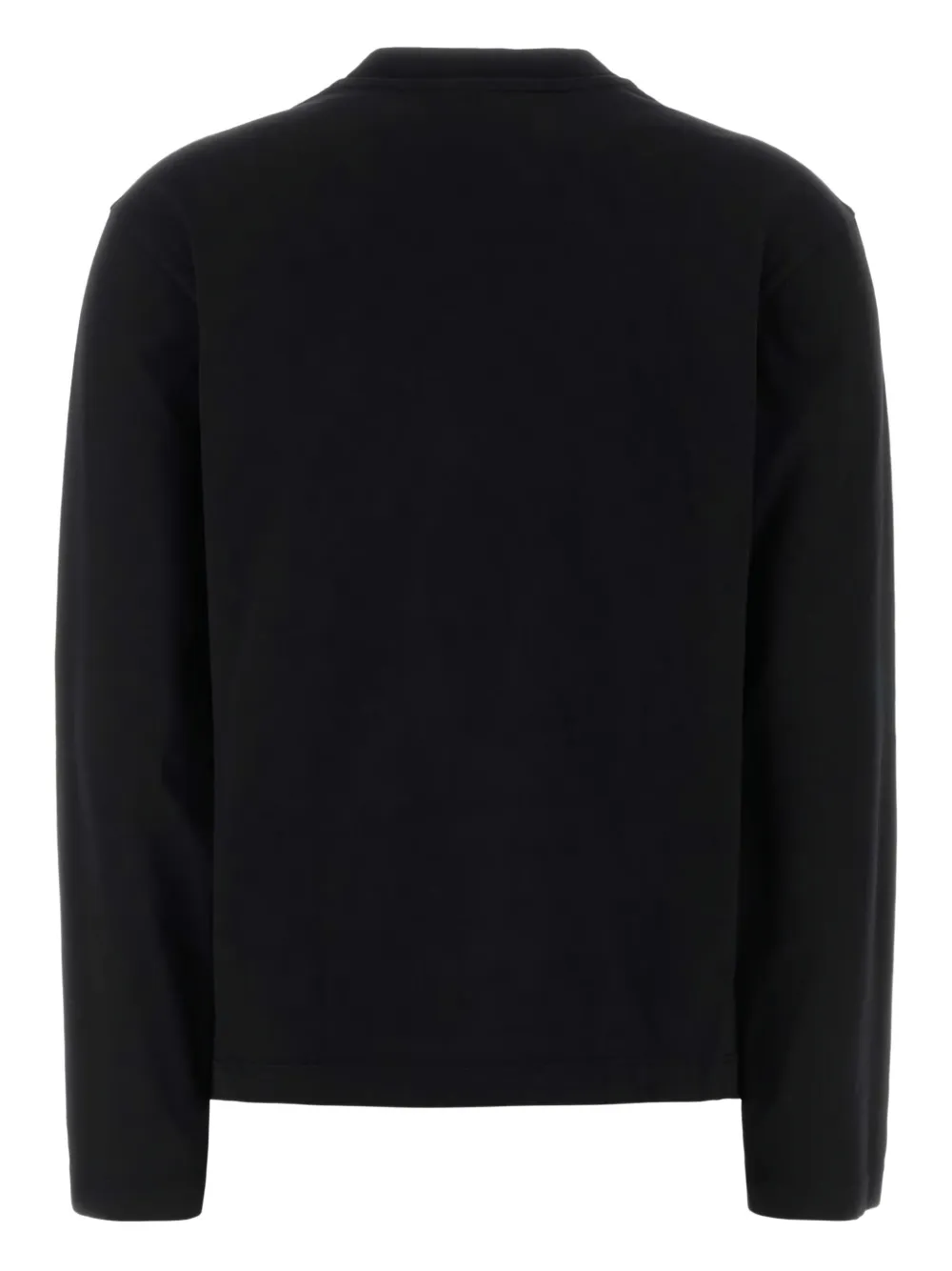Jil Sander Black Cotton Sweater In Black