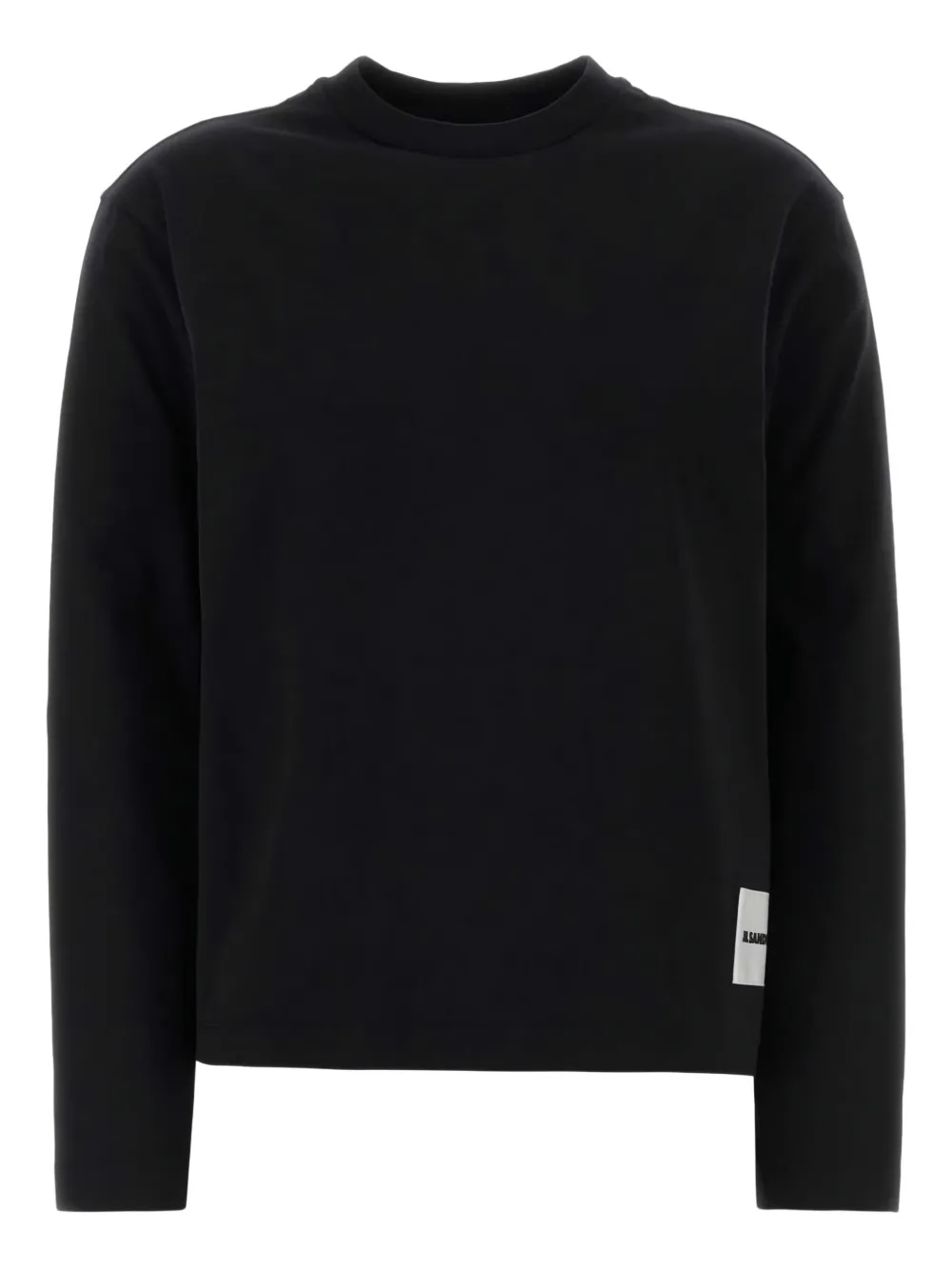 Jil Sander Black Cotton Sweater