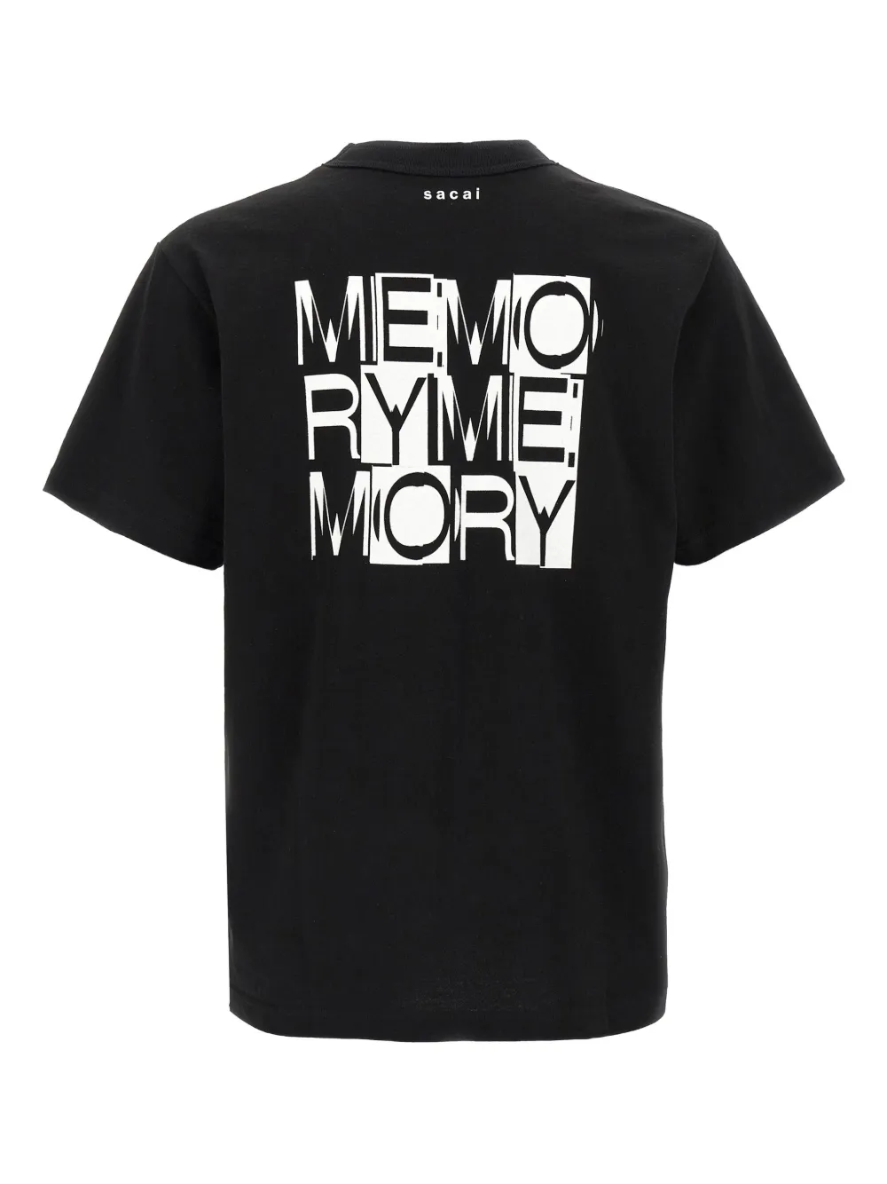 トップス sacai memory short sleeve tee black Sacai memory-print Black T-shirt | Black | FARFETCH
