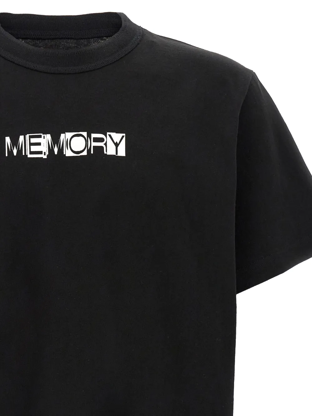 トップス sacai memory short sleeve tee black Sacai memory-print Black T-shirt | Black | FARFETCH CA