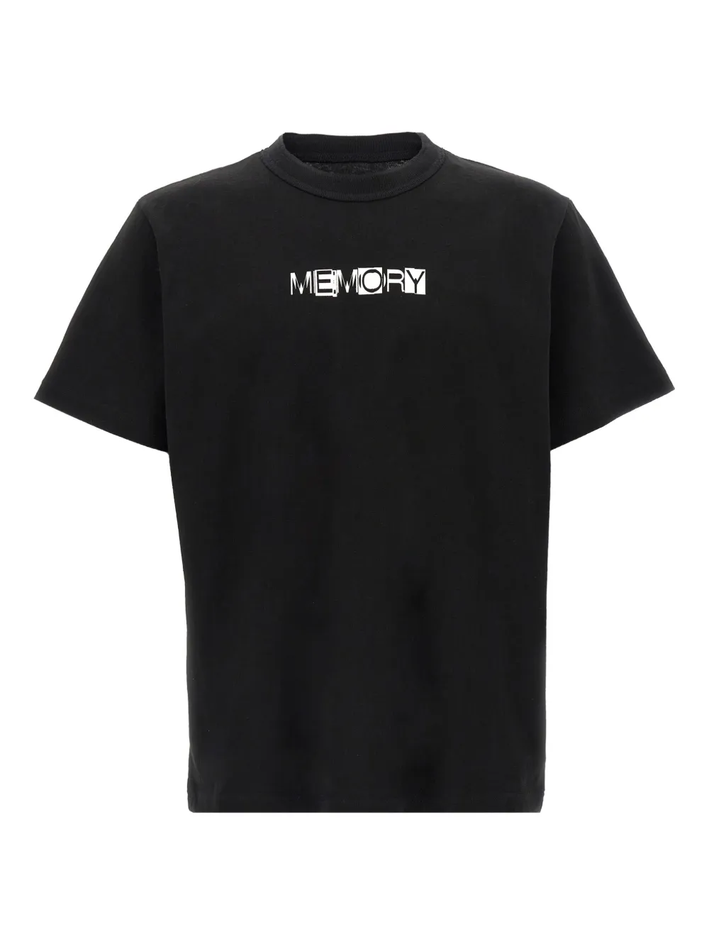 sacai memory-print black T-shirt - Nero