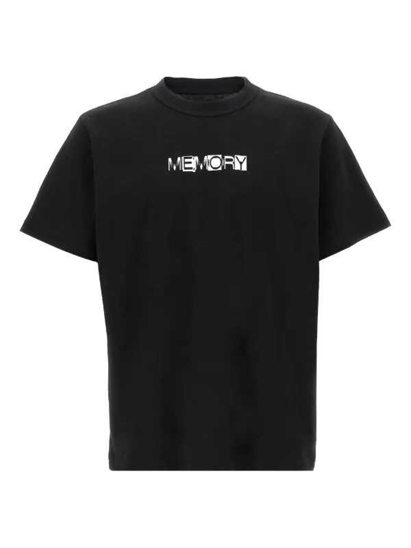 Sacai プリント Tシャツ | ブラック | FARFETCH JP