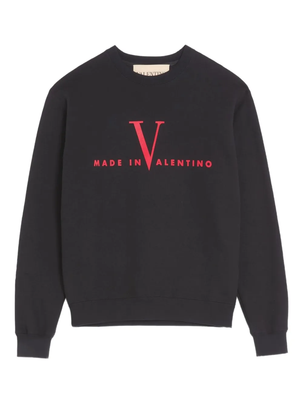 Valentino Garavani logo-detail crew-neck sweatshirt - Nero