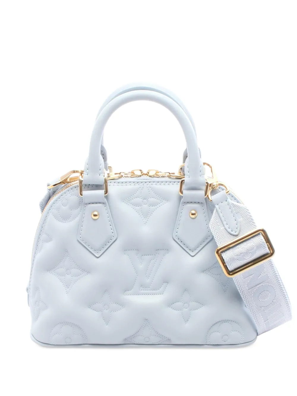 Louis Vuitton Pre-Owned Borsa a tracolla Bubblegram Alma BB in pelle di vitello con monogramma 2021-2025 - Blu