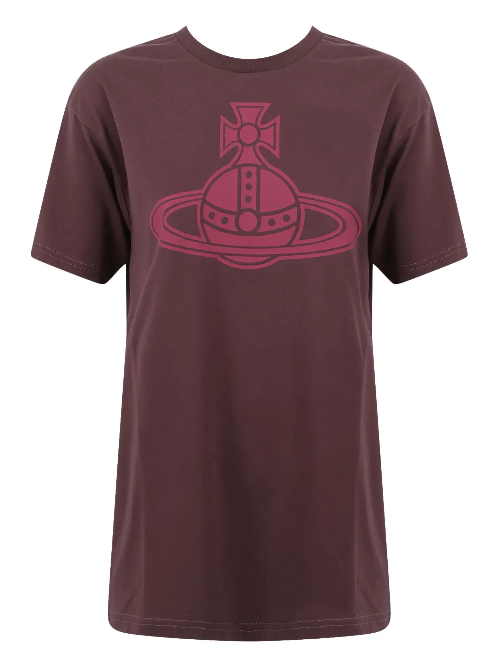 Vivienne Westwood Paris Orb Classic Cotton T-shirt In Brown