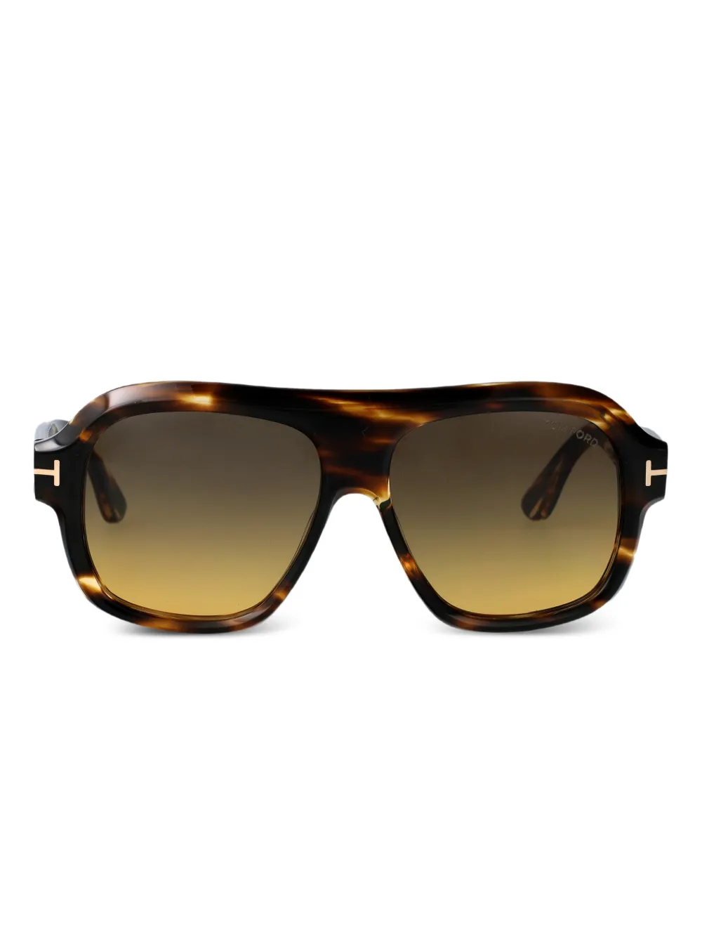 TOM FORD Eyewear round-frame sunglasses - Marrone
