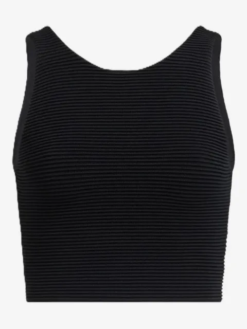 Aje Agave ribbed cropped top