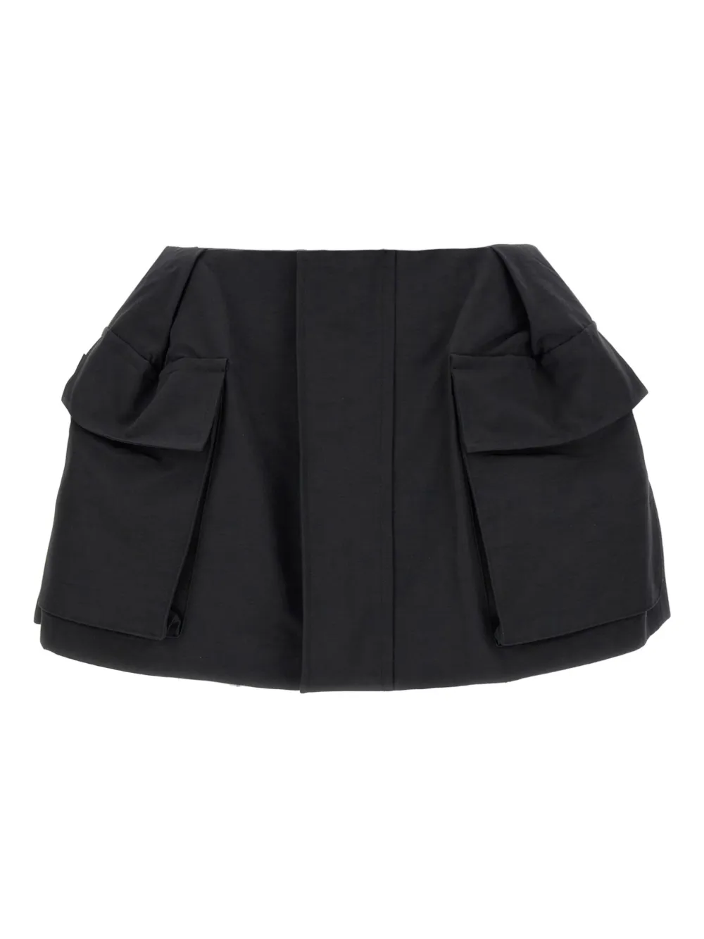 sacai cargo zip mini shorts - Nero