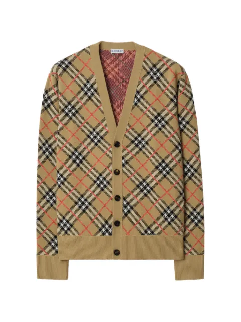 Burberry check cardigan