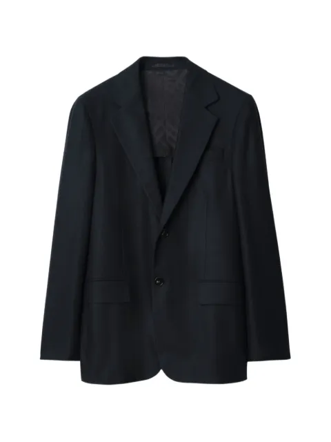 Burberry single-breasted notched wool blazer