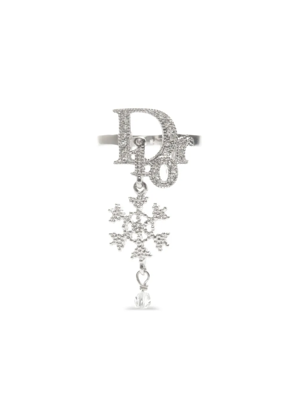 Christian Dior Pre-Owned Anello da neve anni 2010 - Argento
