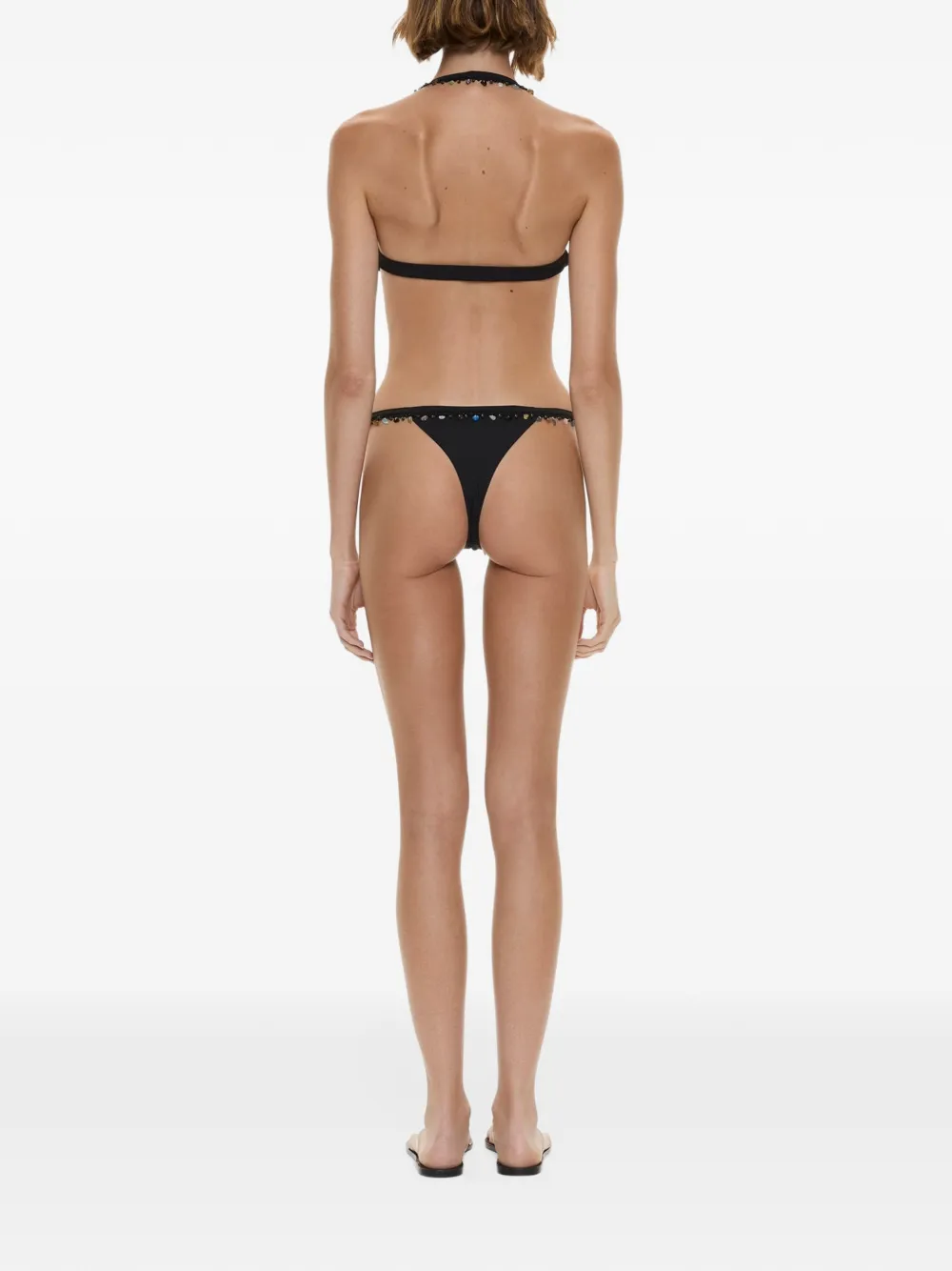 Christopher Esber Beach Quartz Minuscule bikinitop Zwart