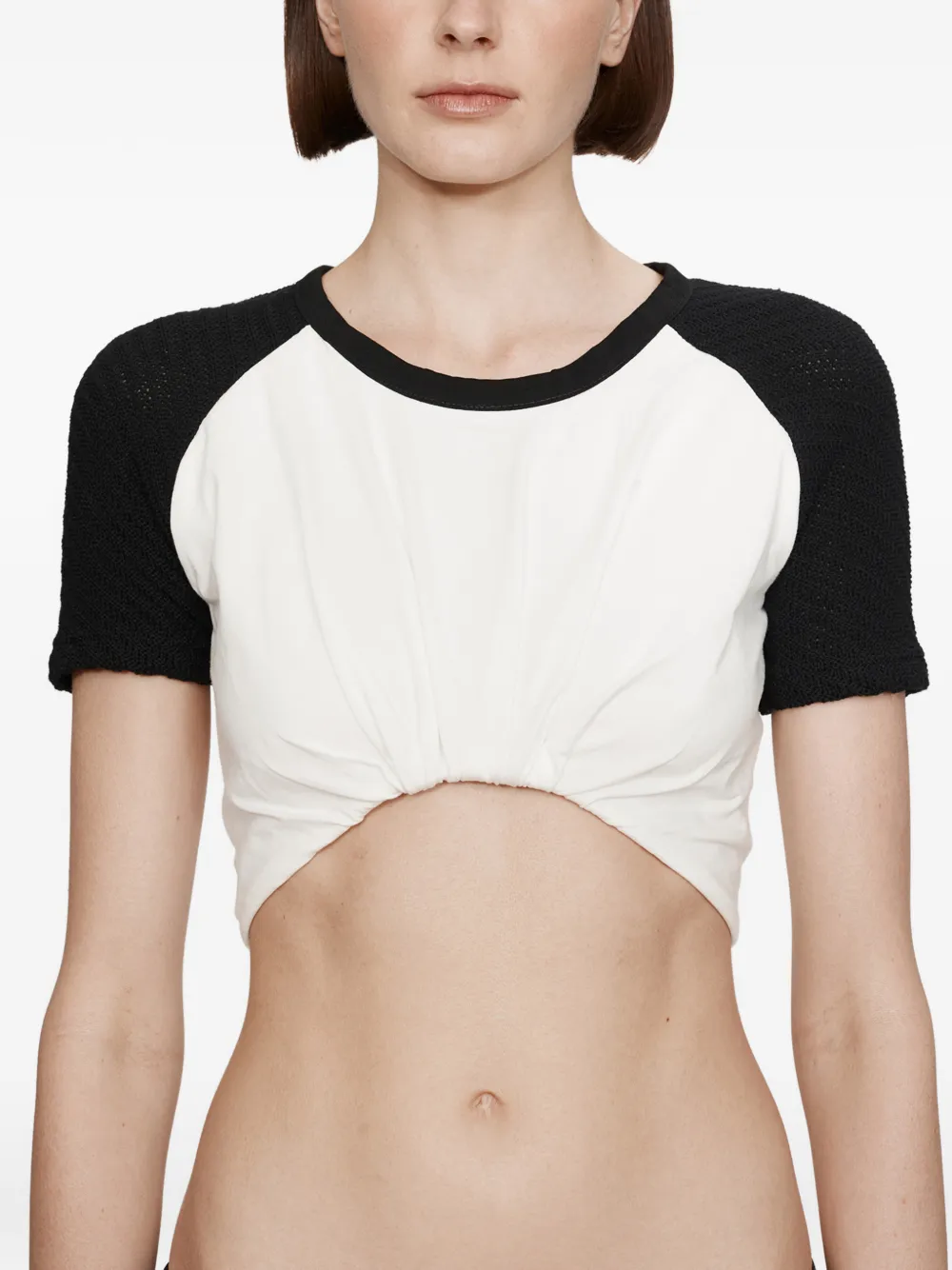 Christopher Esber Tucked Ringer jersey T-shirt Wit