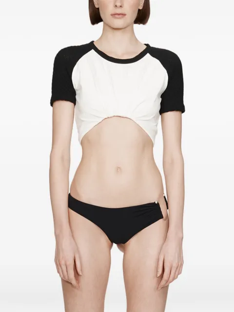 Christopher Esber tucked ringer jersey knit T-shirt