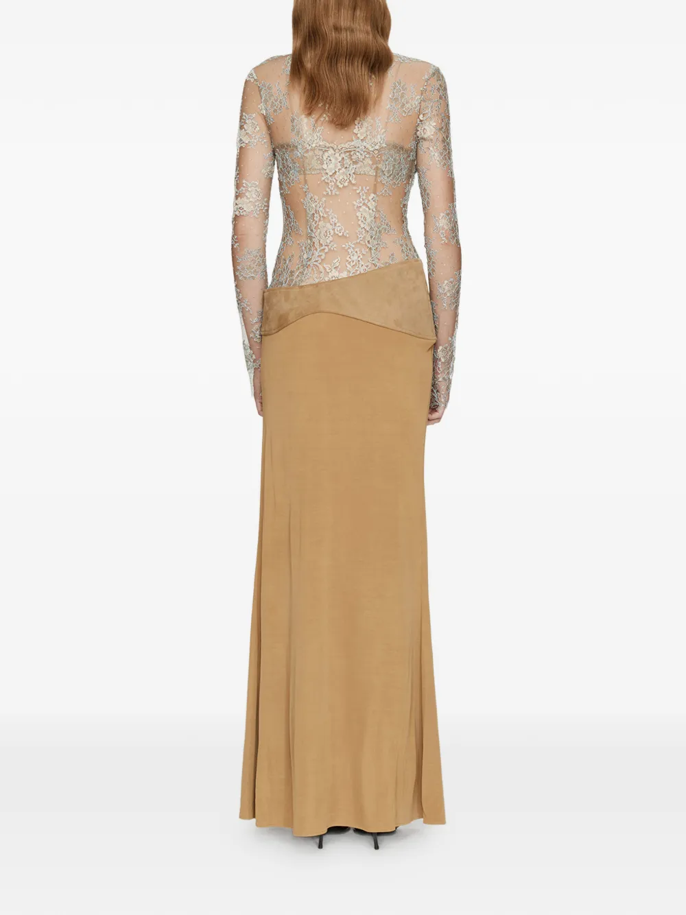  Christopher Esber Sèpienne Lace Belted Gown - Neutrals 