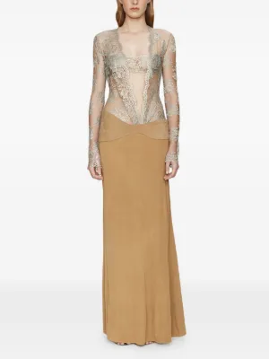 green emerald velvet dress Christopher Esber