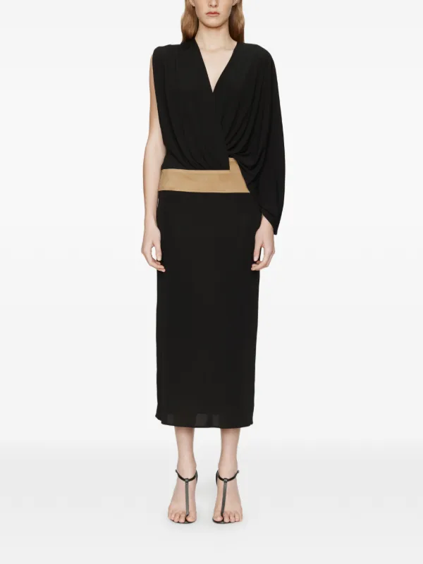 black suede midi dress Clara Faux Suede Midi Dress