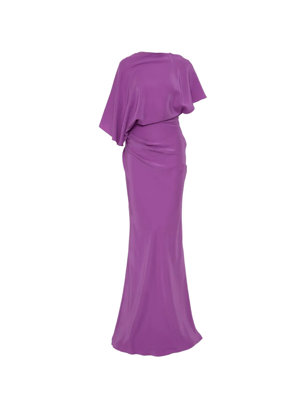 Christopher Esber backless draped slim-fit-skirt maxi dress - Violet