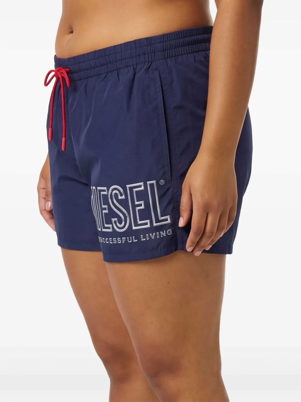Diesel Zwembroek met trekkoord Blauw