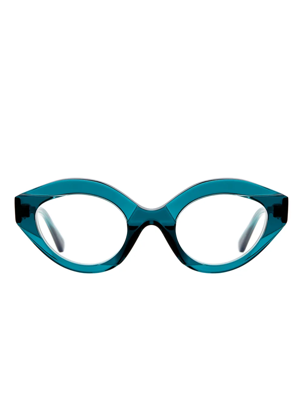 Kuboraum oval-frame glasses | Blue | Image 1