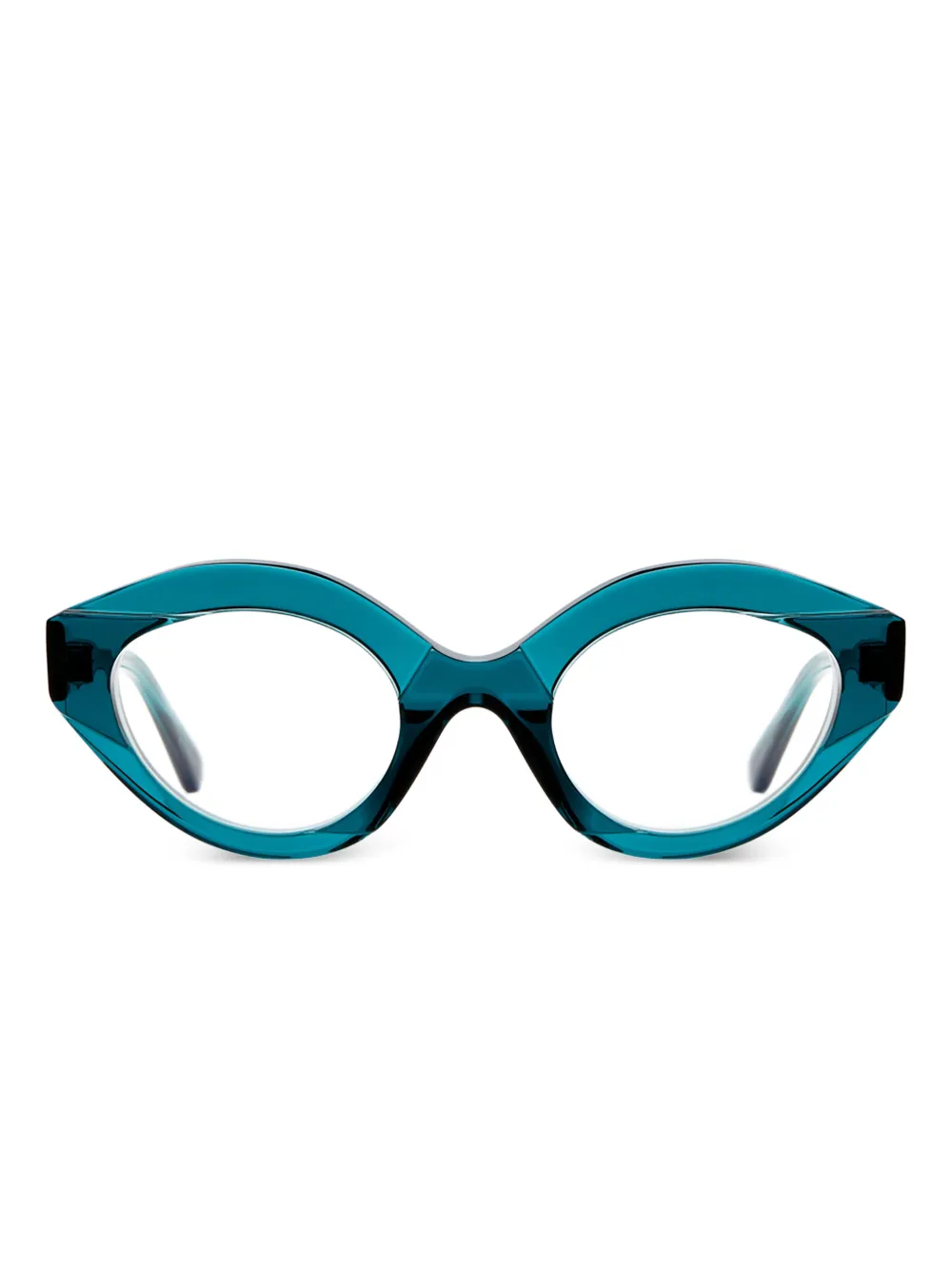 Kuboraum lunettes de vue à monture ovale | bleu | Image 1