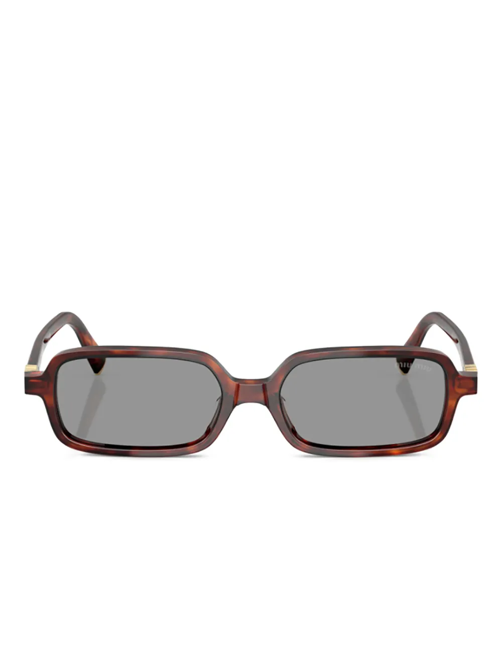 Miu Miu Eyewear 11Zs Sole rectangle-shape sunglasses | Brown | Image 1