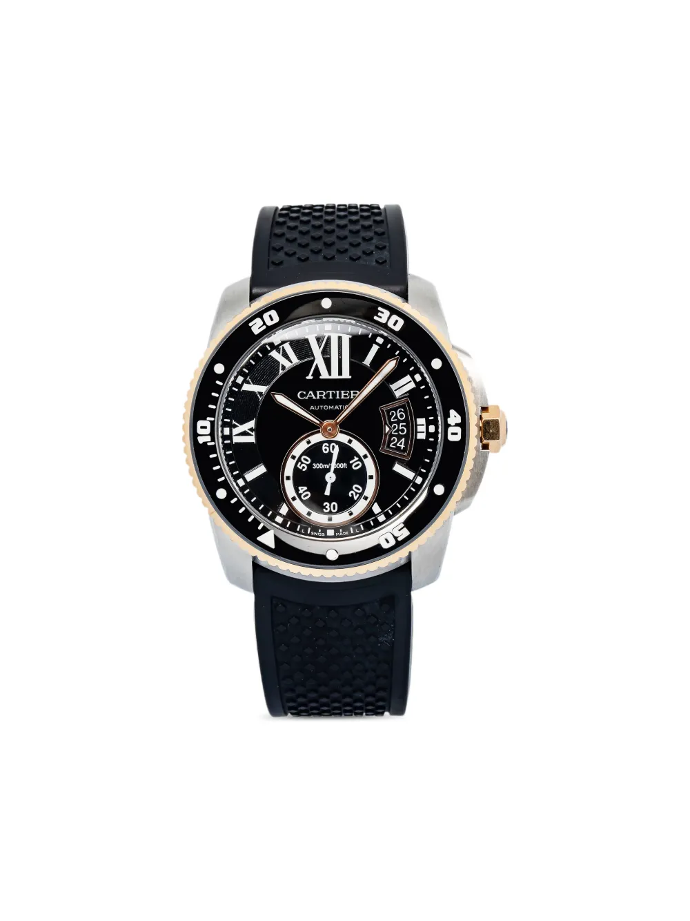 Cartier Black Rotating Bezel 42mm Calibre Diver - Nero