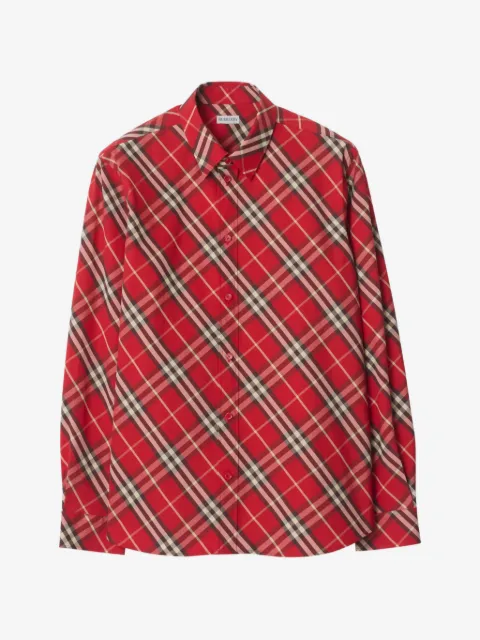 Burberry camisa Check de algodón