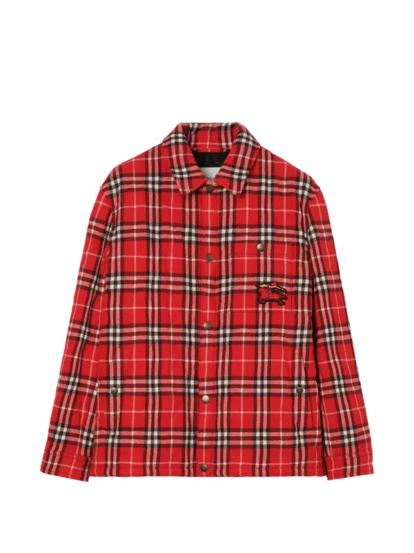 Burberry 赤 チェック柄 ダウンコート98㌢8Y 33047087_64103941_600.jpg